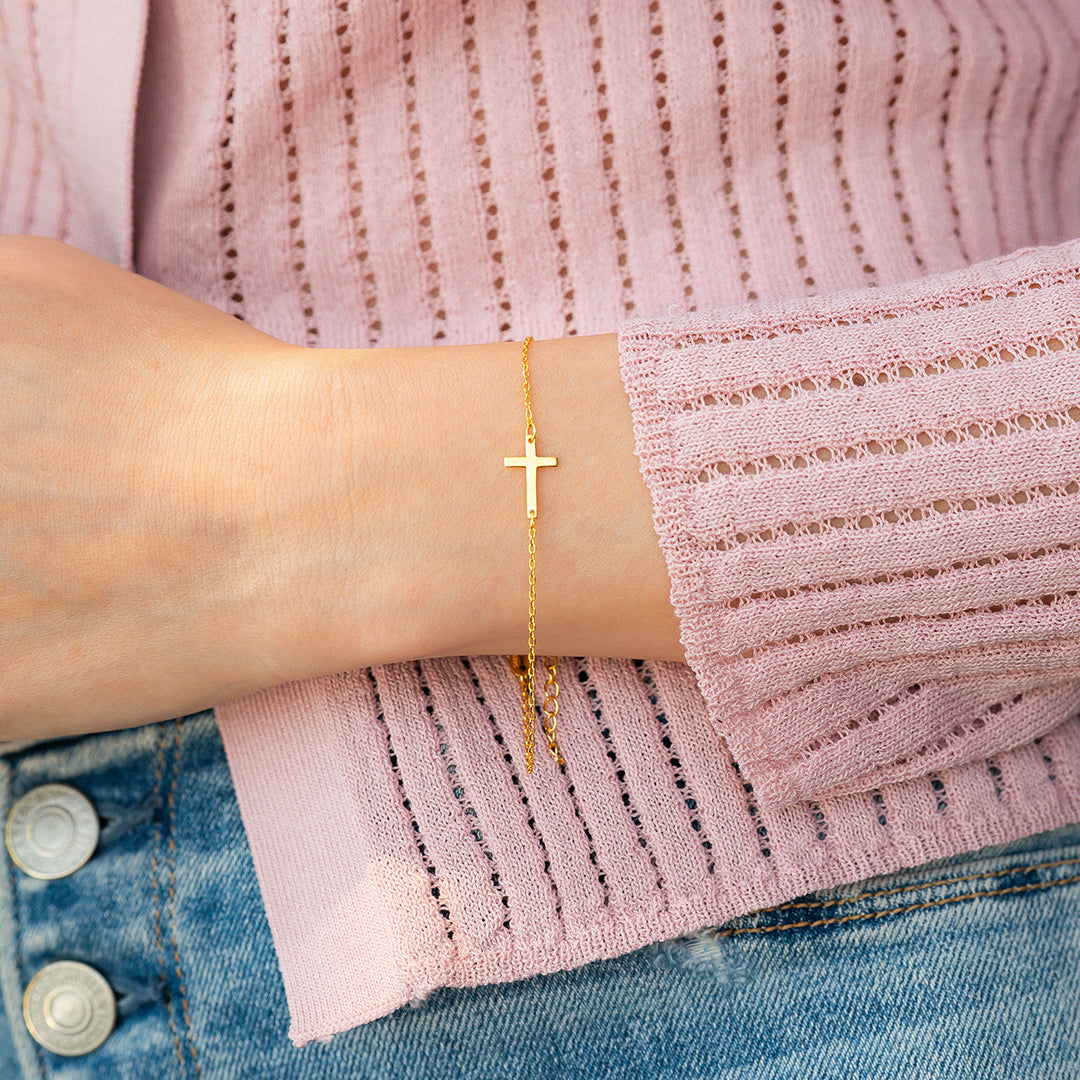 Cross Charm Bracelet