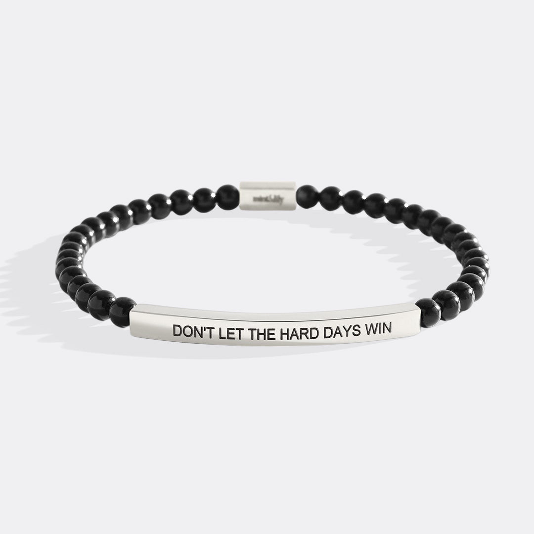 Don't Let The Hard Days Win Beaded Inspire Bracelet