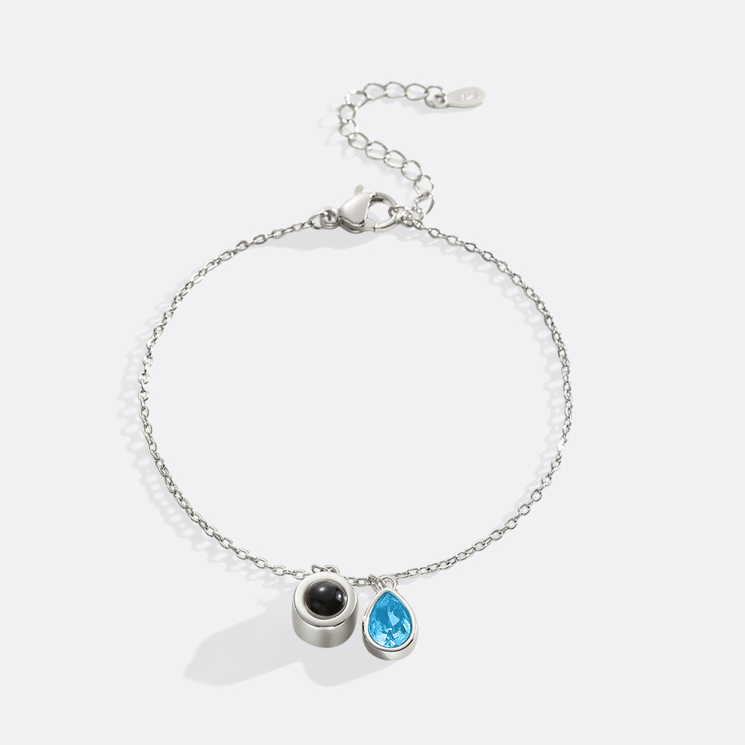 Birthstone Photo Bracelet