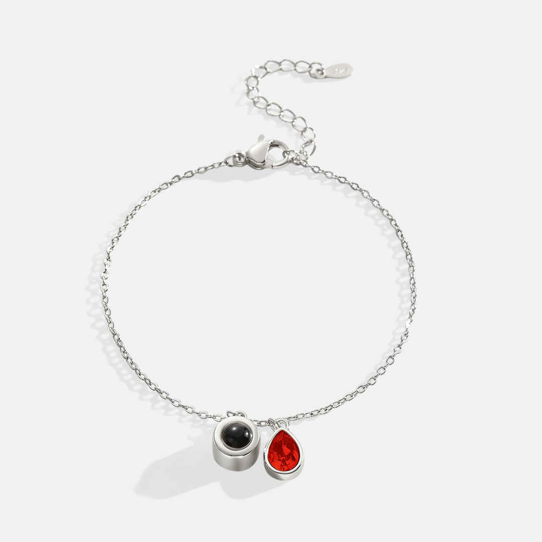 Birthstone Photo Bracelet