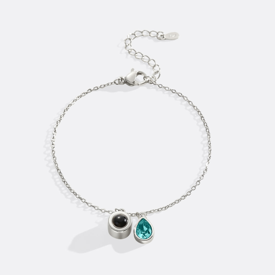 Birthstone Photo Bracelet