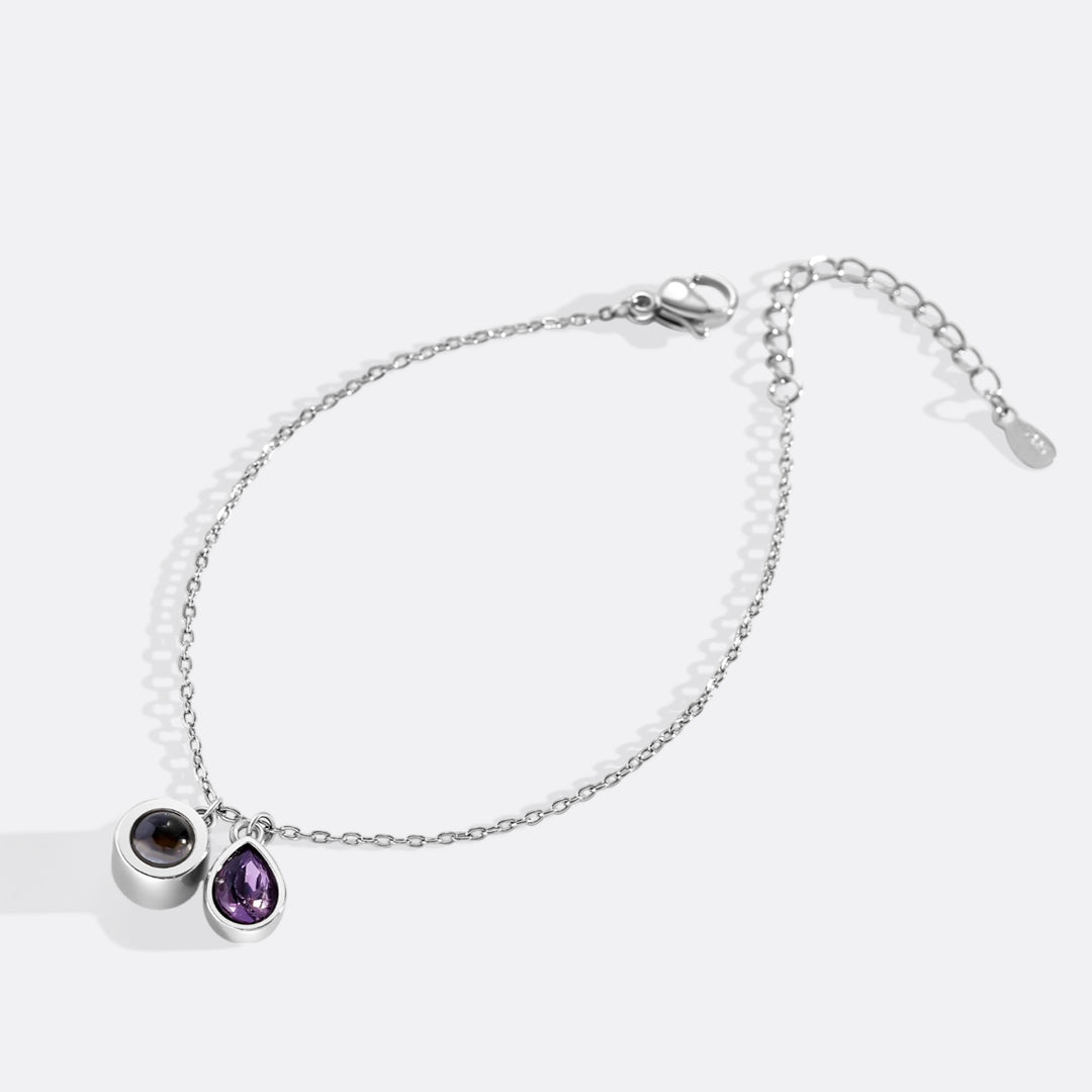 Birthstone Photo Bracelet