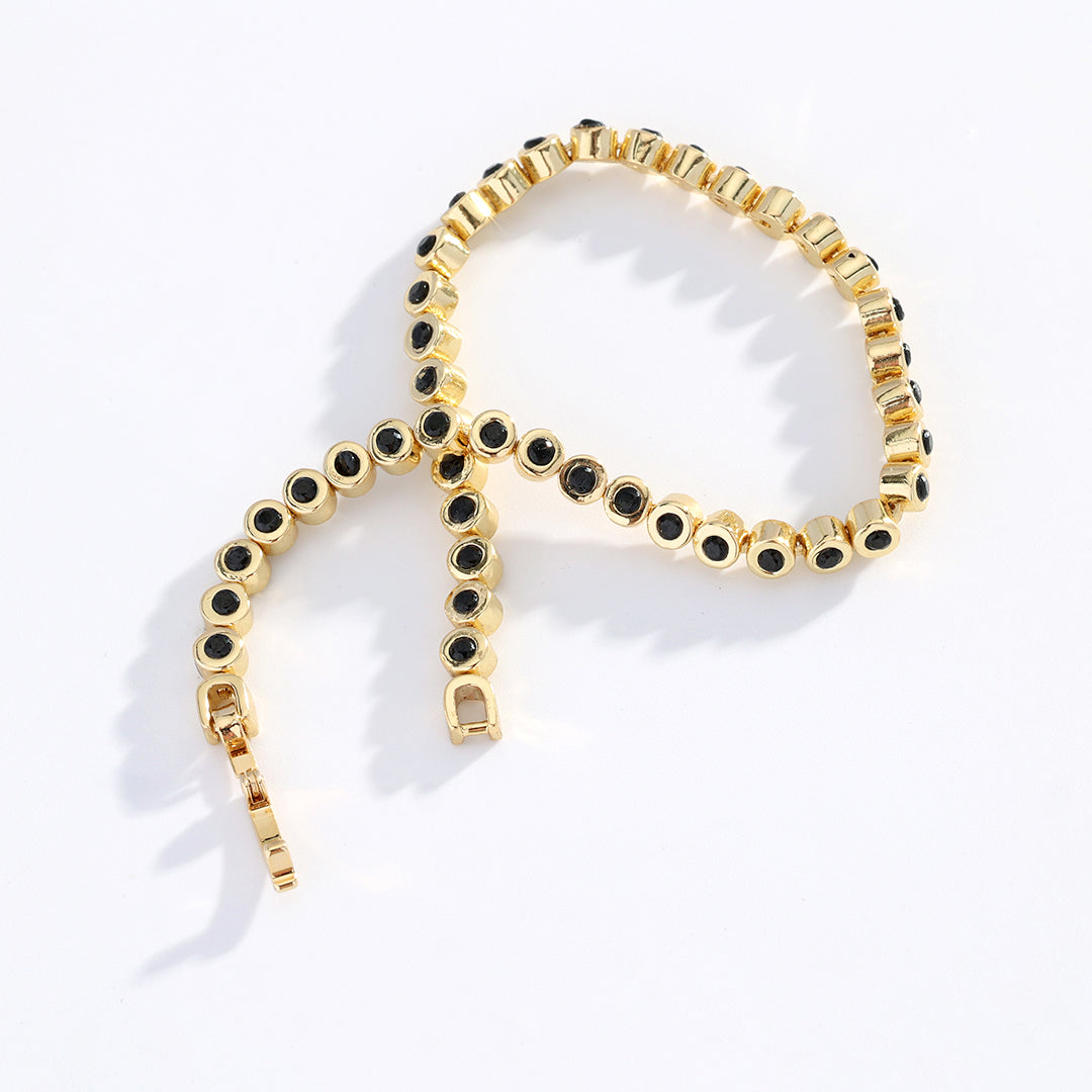 Black Gemstone Bracelet