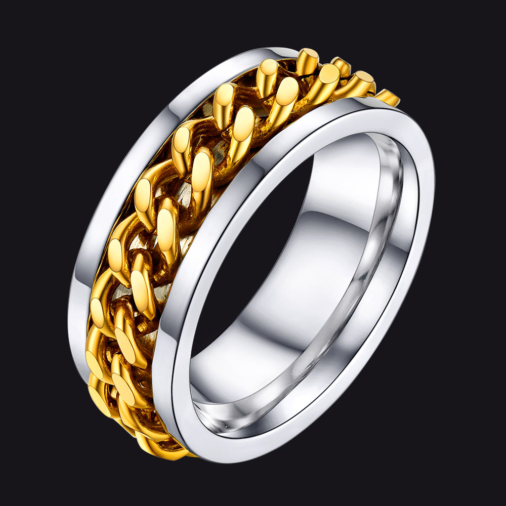 Chain Trivora Anxiety Ring for Men