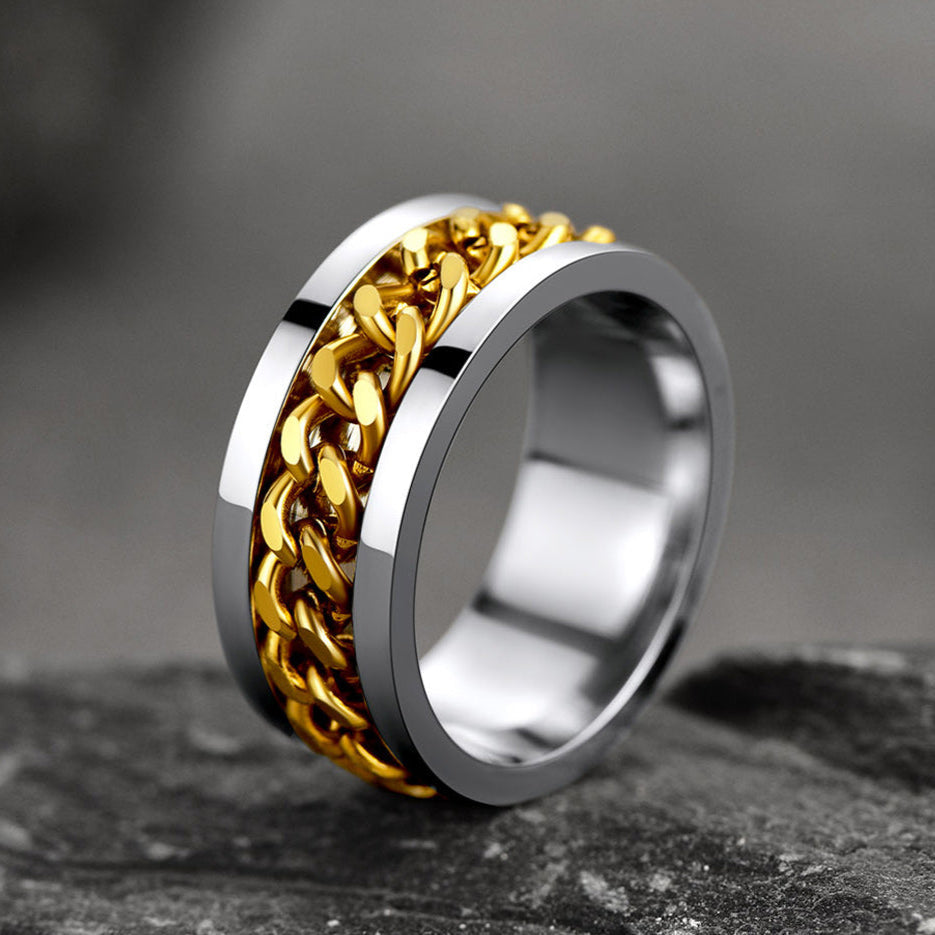 Chain Trivora Anxiety Ring for Men