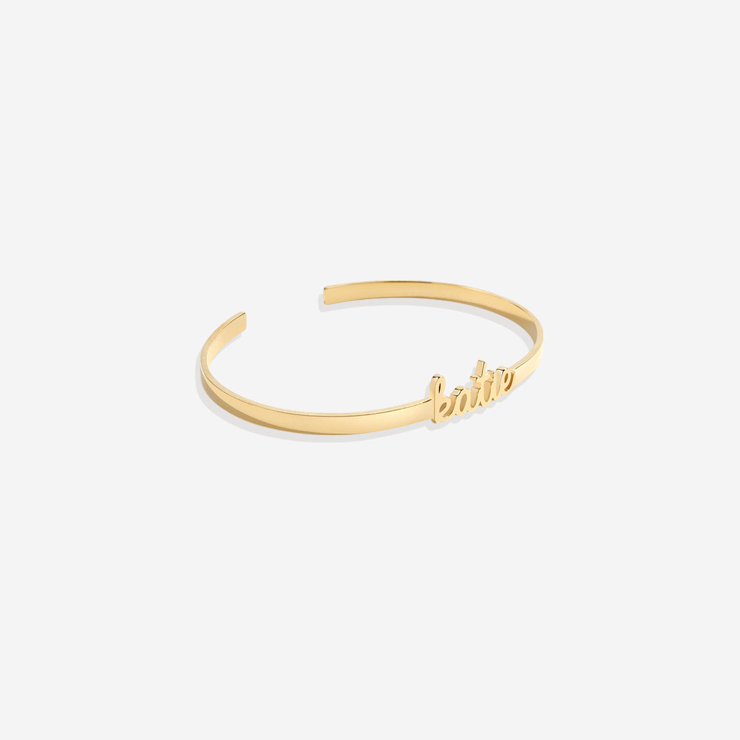 Dainty Name Cuff Bracelet