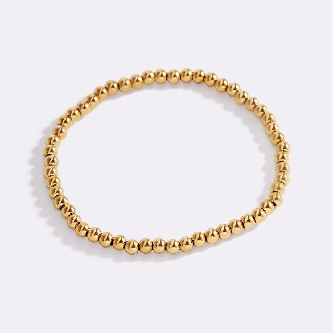 Dainty Gold Beaded Bracelet