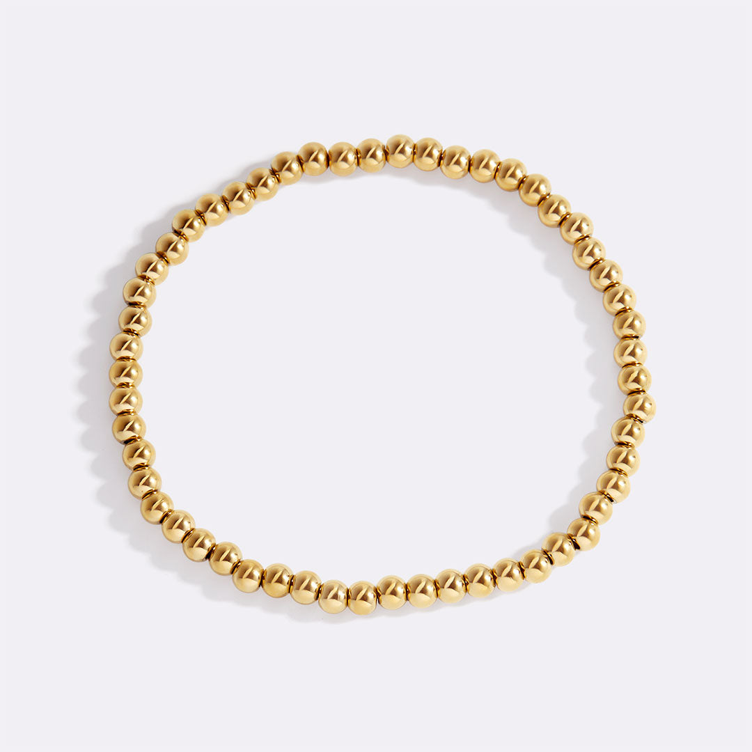 Dainty Gold Beaded Bracelet