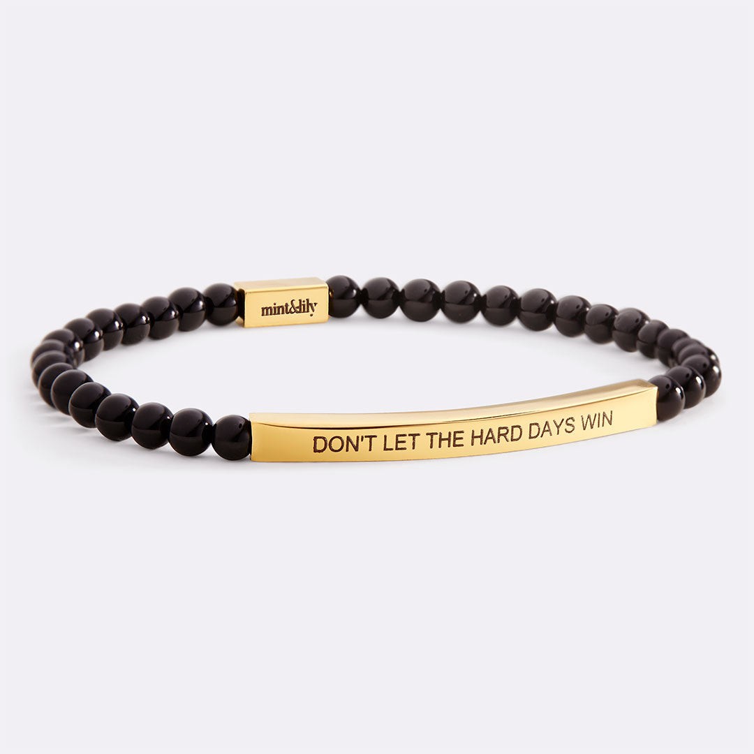 Don't Let The Hard Days Win Beaded Inspire Bracelet