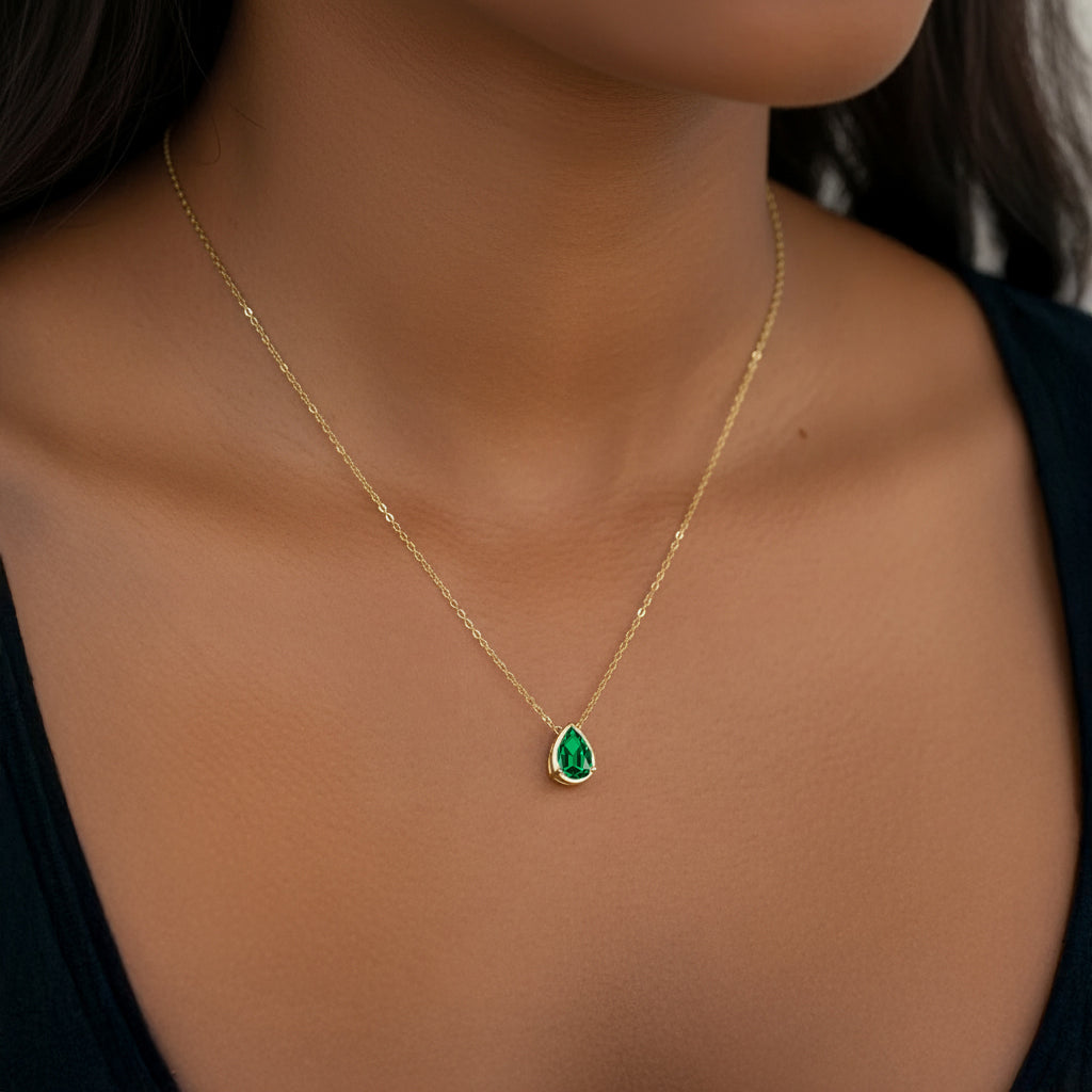 Diamond Teardrop Necklace