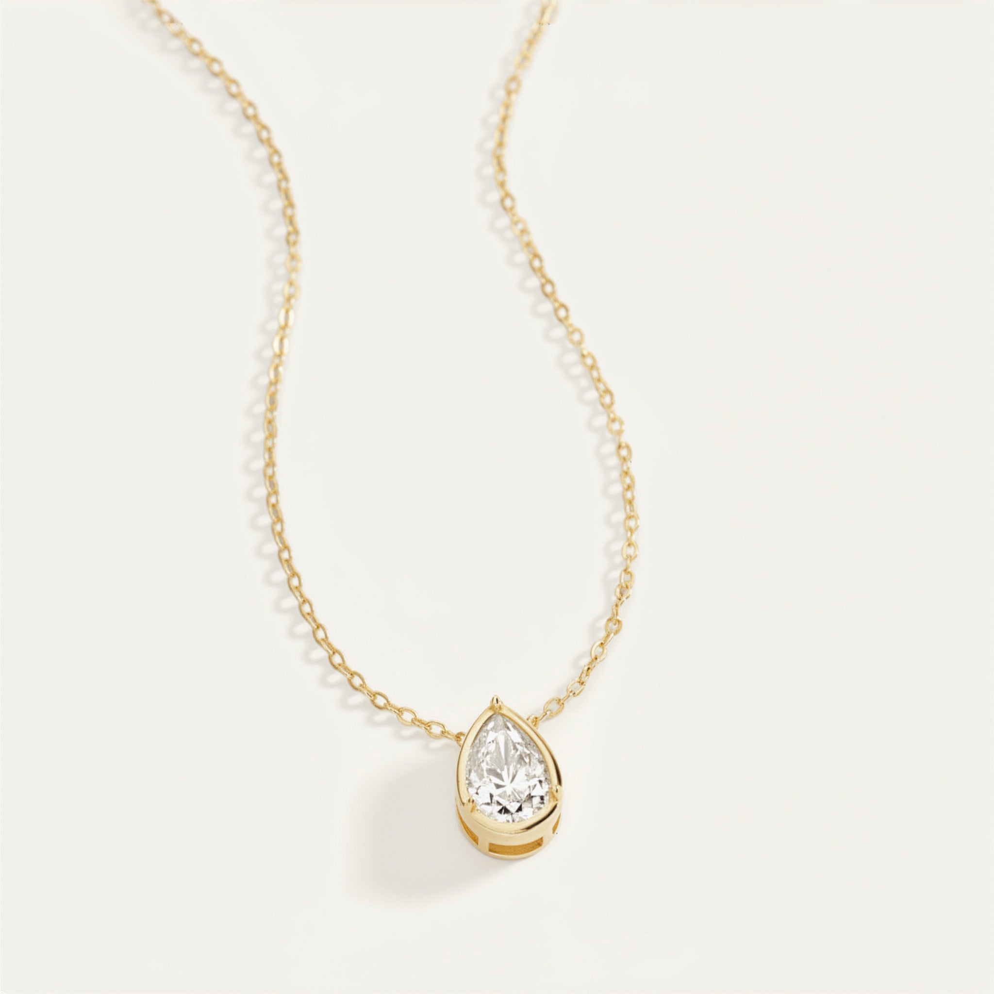 Diamond Teardrop Necklace