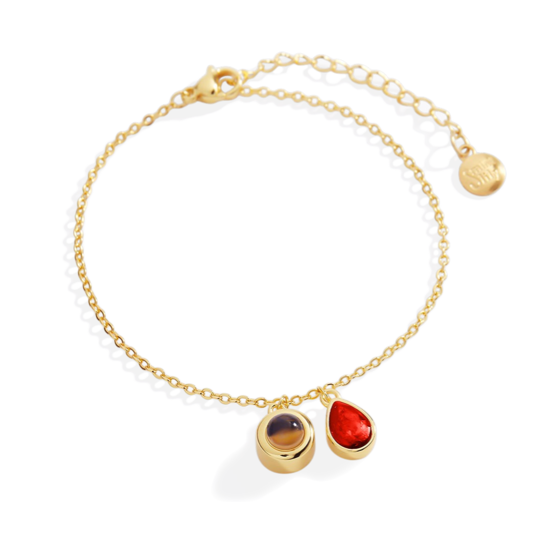 Birthstone Photo Bracelet