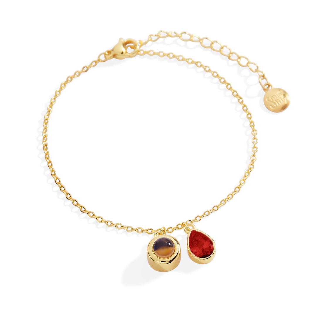 Birthstone Photo Bracelet