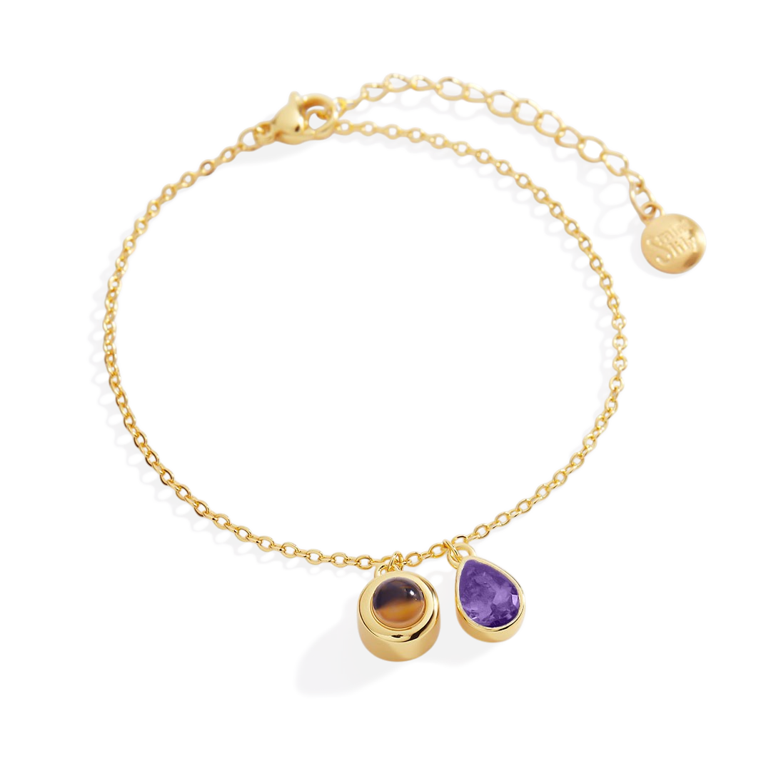 Birthstone Photo Bracelet