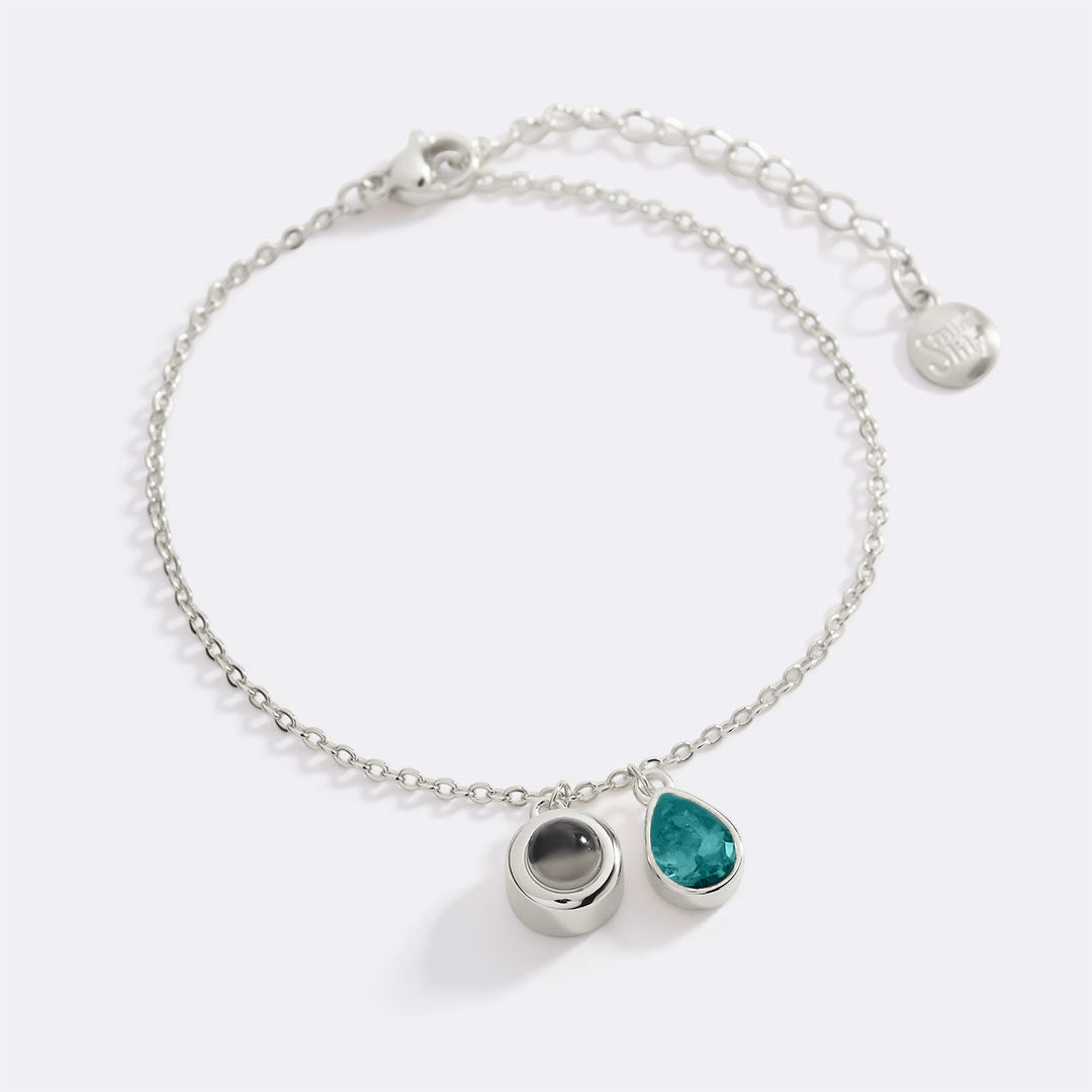 Birthstone Photo Bracelet