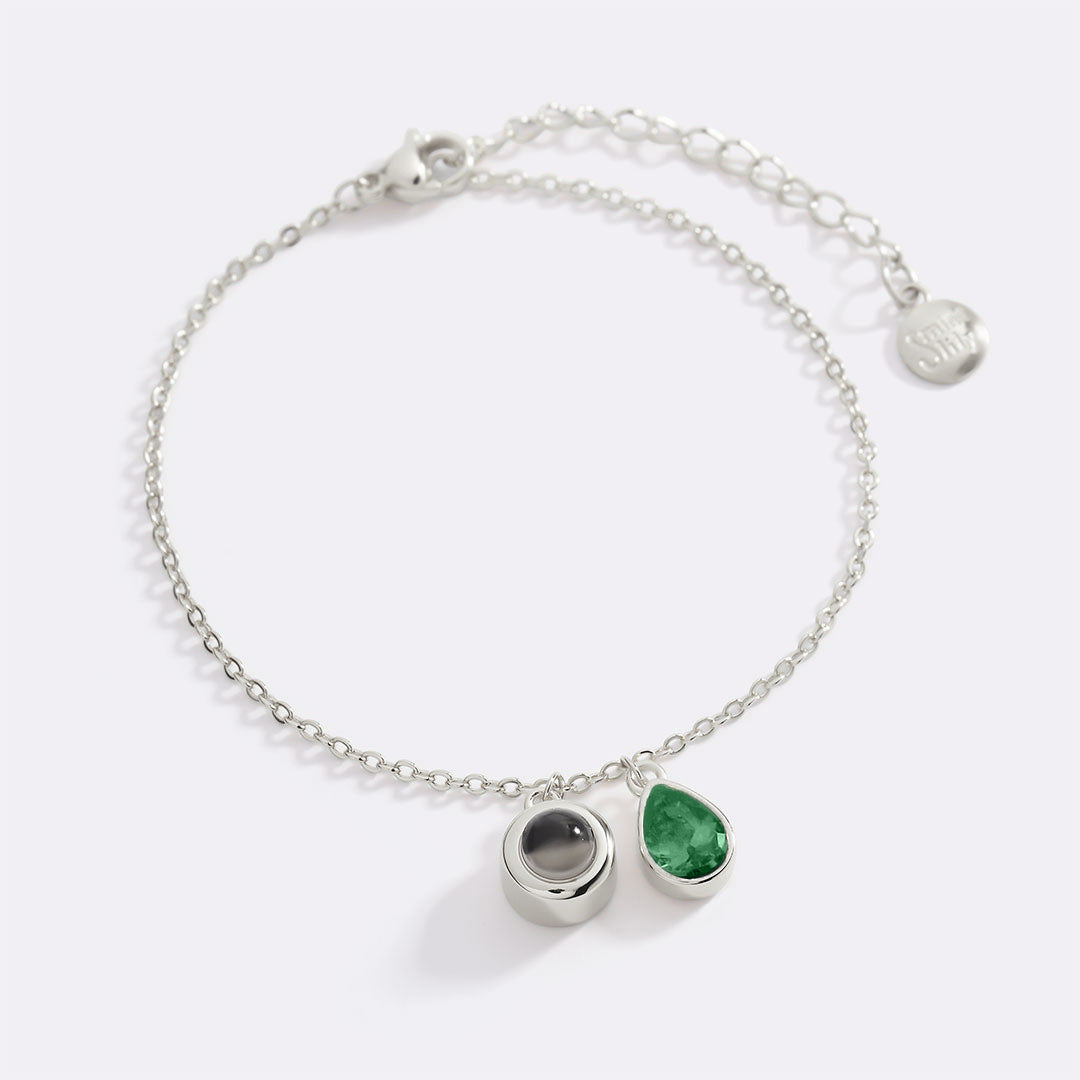 Birthstone Photo Bracelet