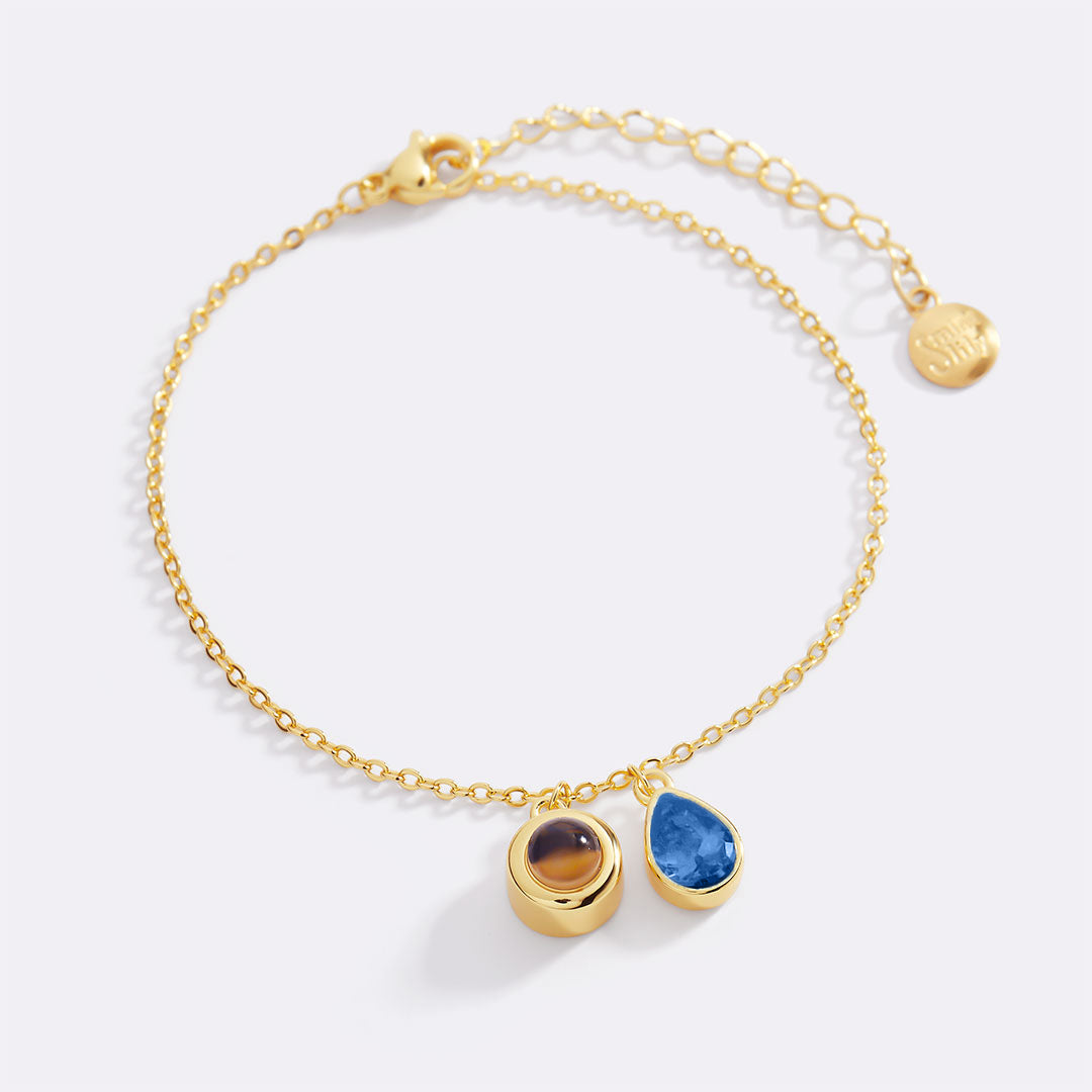 Birthstone Photo Bracelet