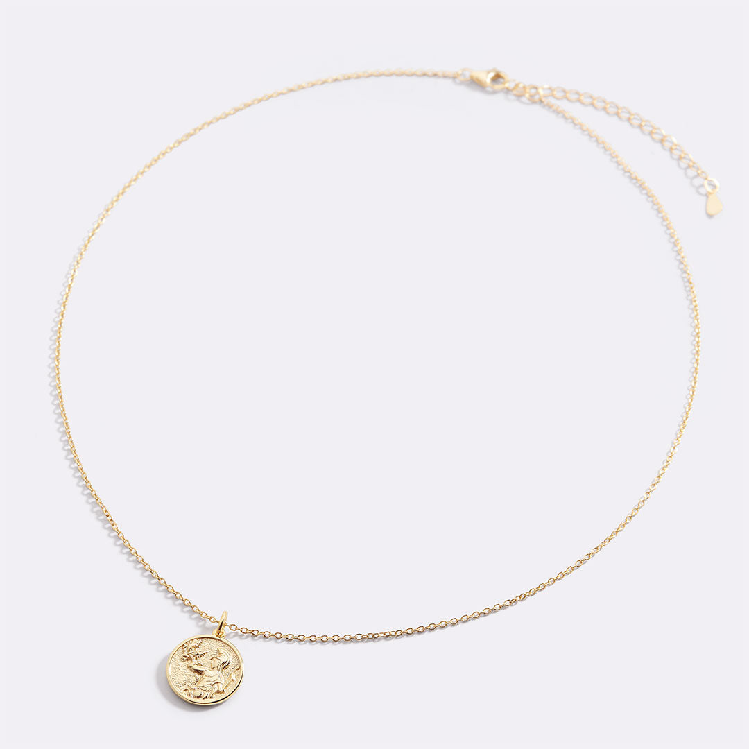 Greek Goddess Pendant Necklace