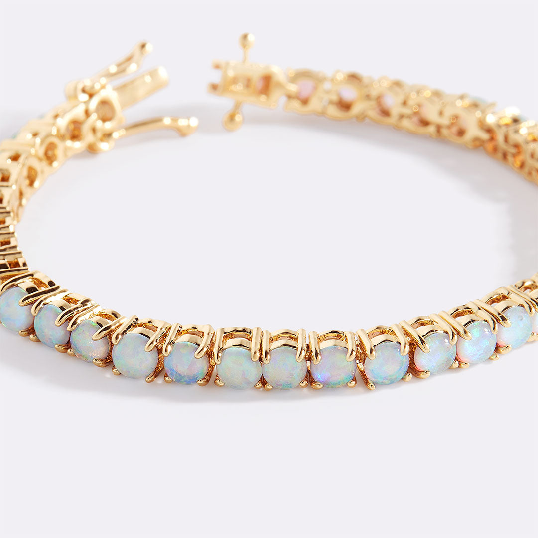 Blue Opal Tennis Bracelet
