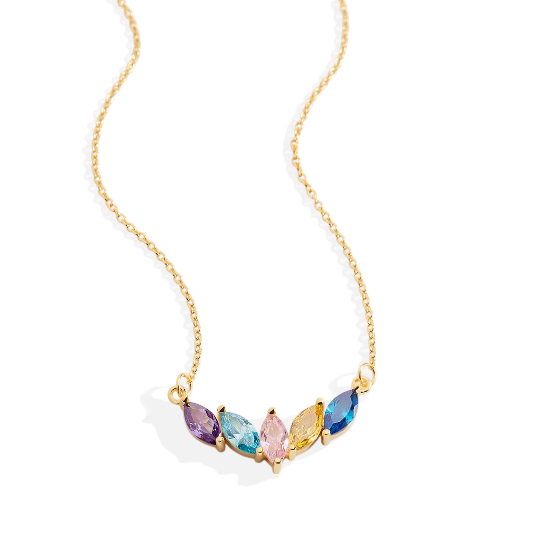 Elegant Family Birthstone Necklace