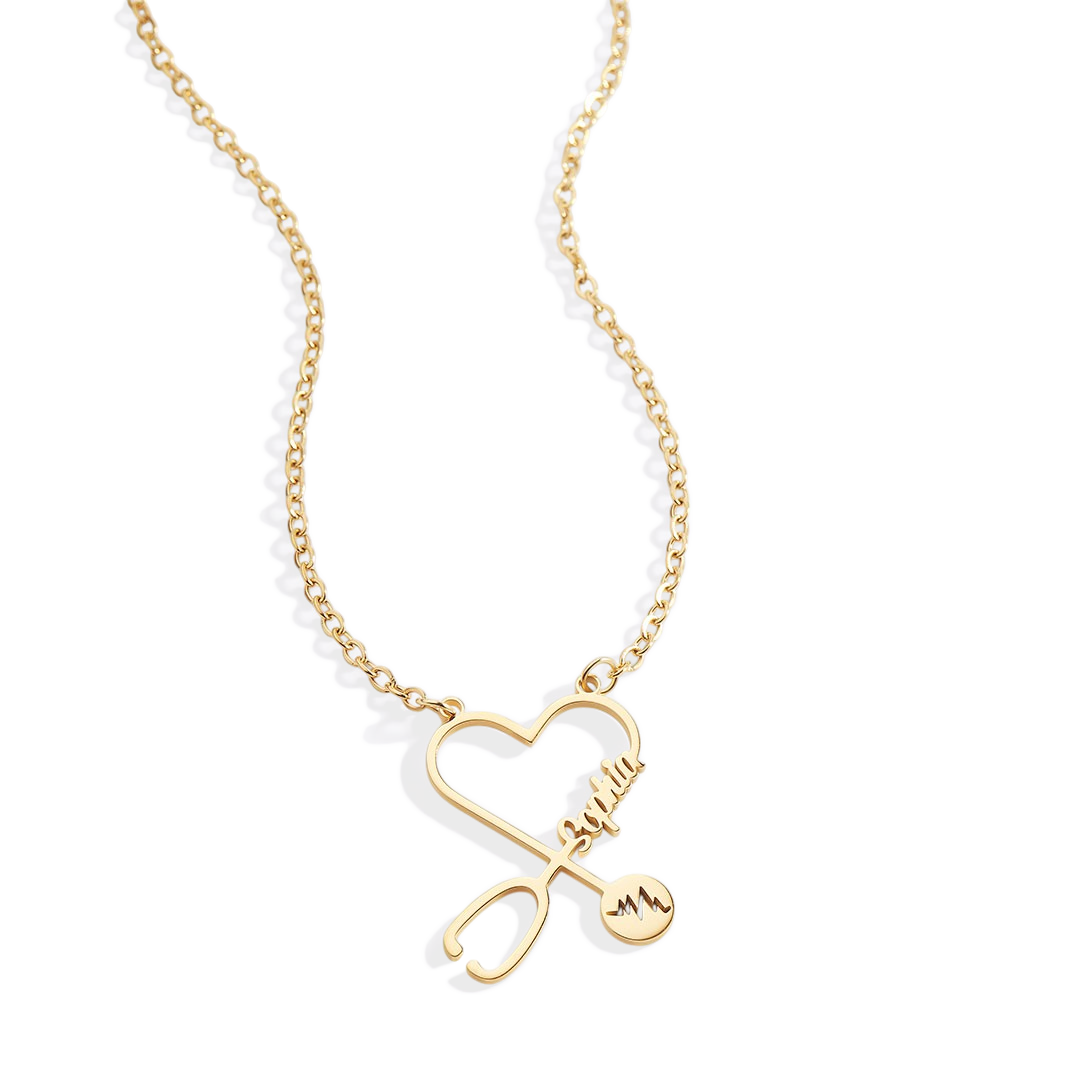 Stethosope Name Necklace