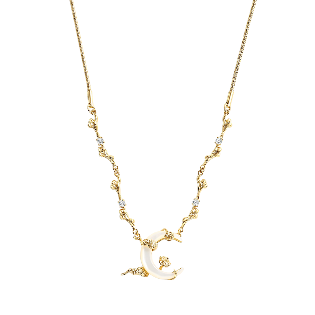 Shell Moon Necklace