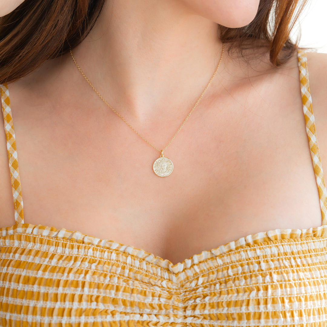 Greek Goddess Pendant Necklace