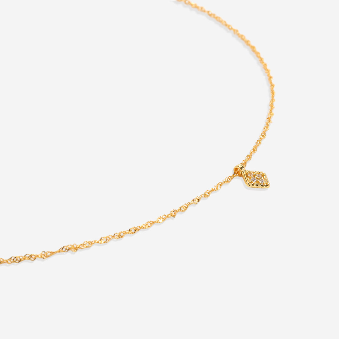 Dainty Birthstone Kite Necklace