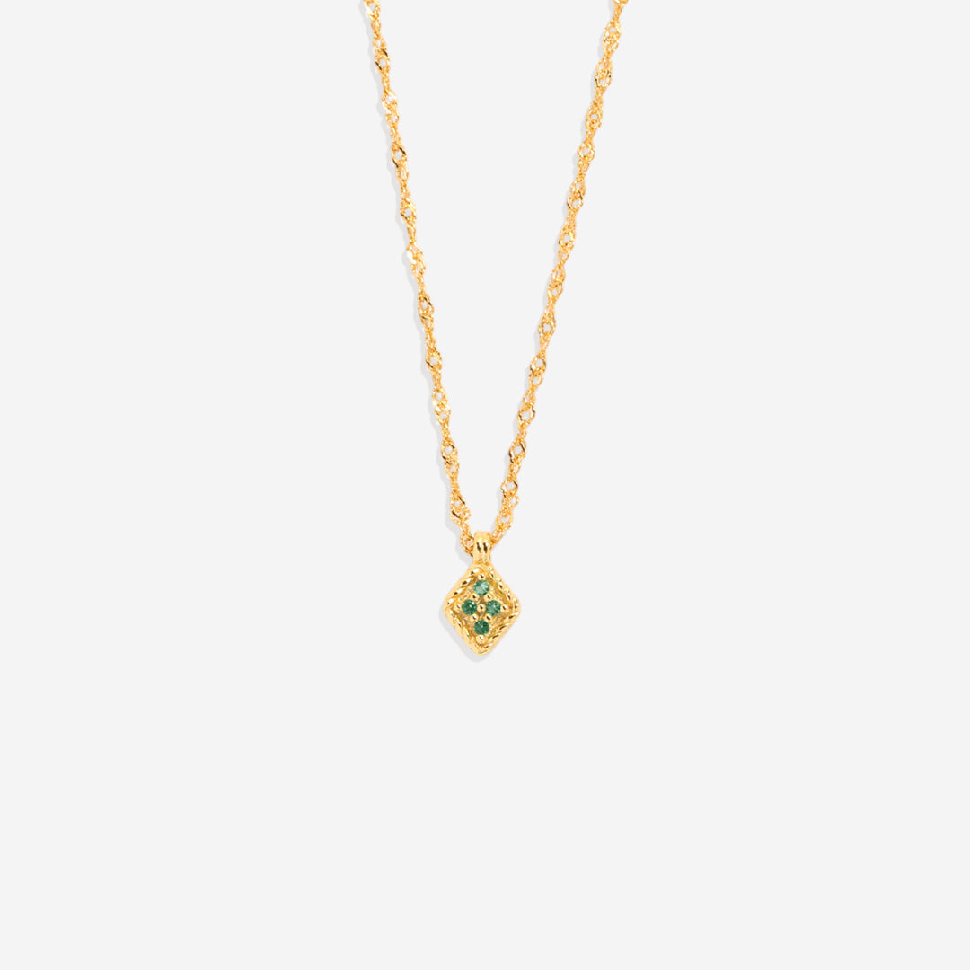 Dainty Birthstone Kite Necklace