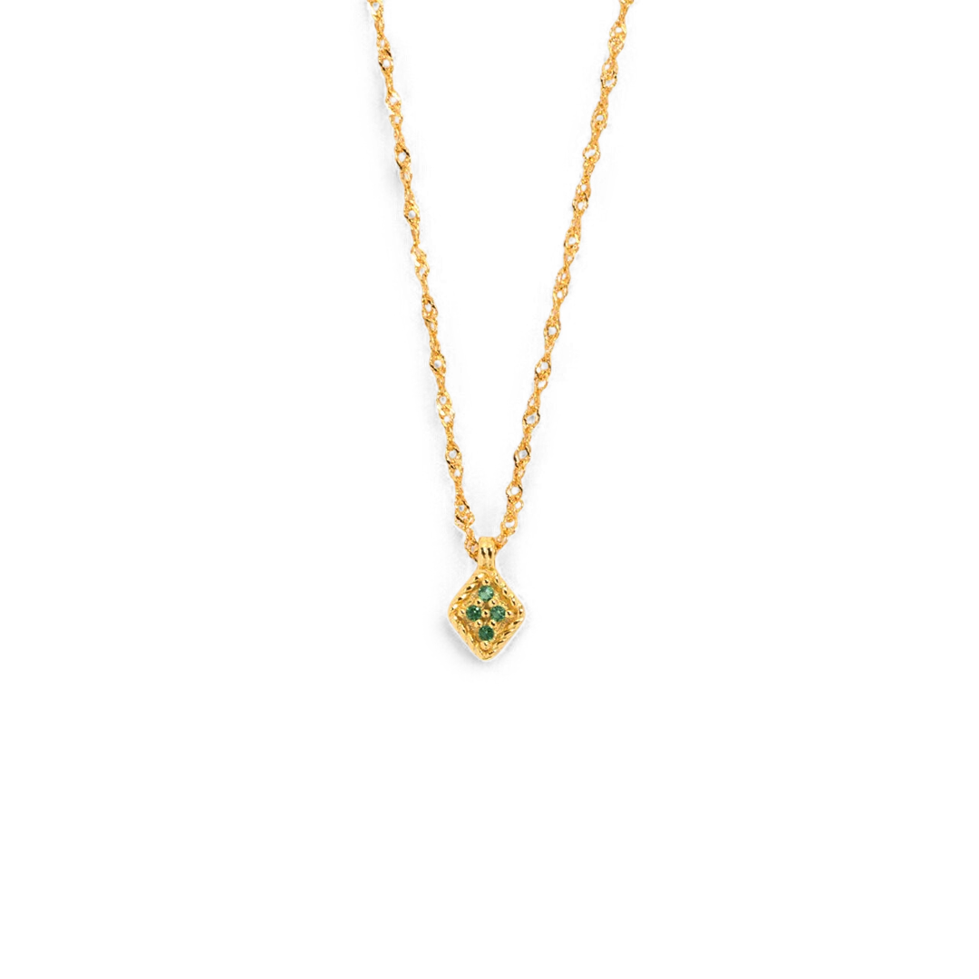 Dainty Birthstone Kite Necklace