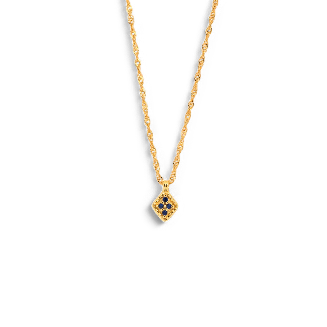 Dainty Birthstone Kite Necklace