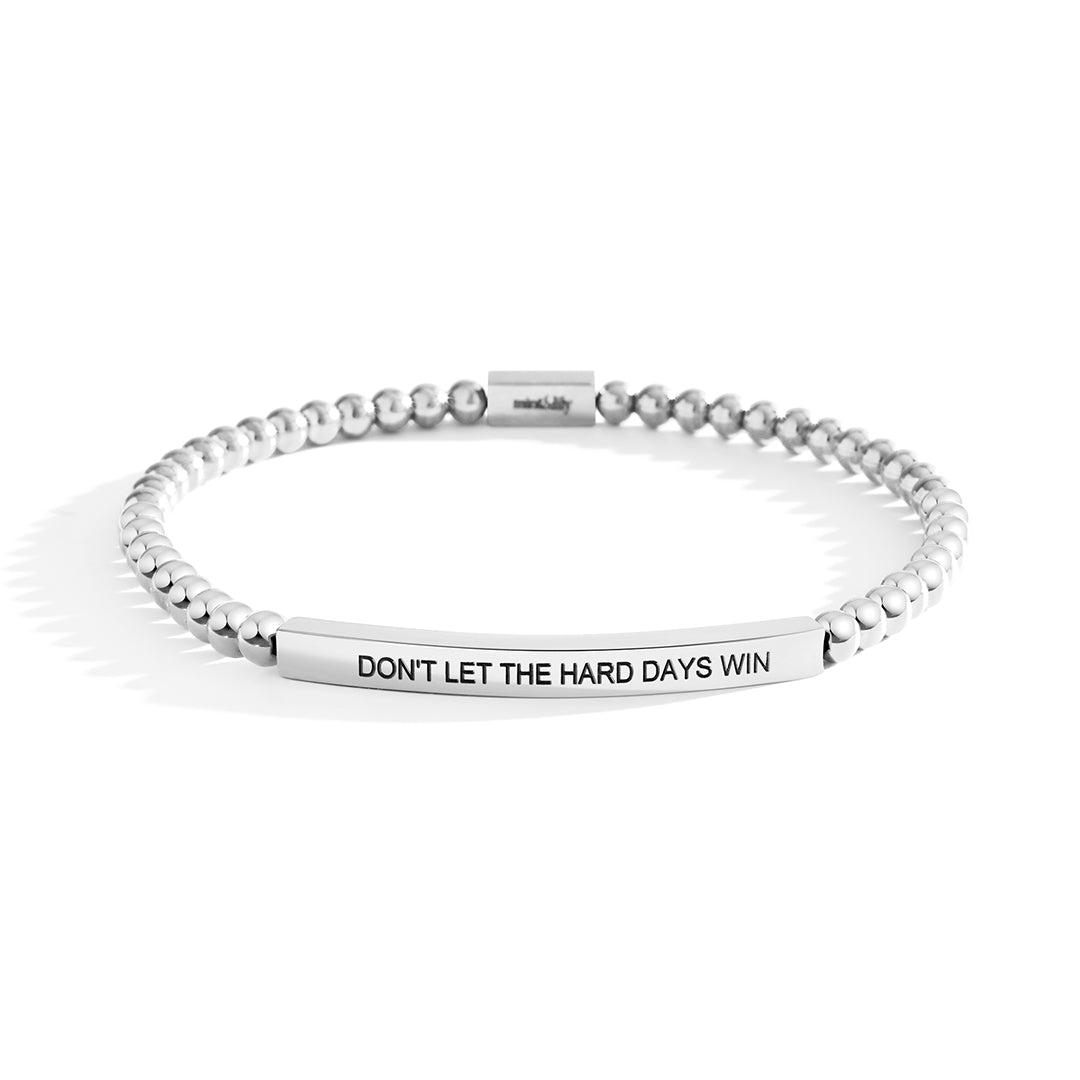 Don't Let The Hard Days Win Beaded Inspire Bracelet
