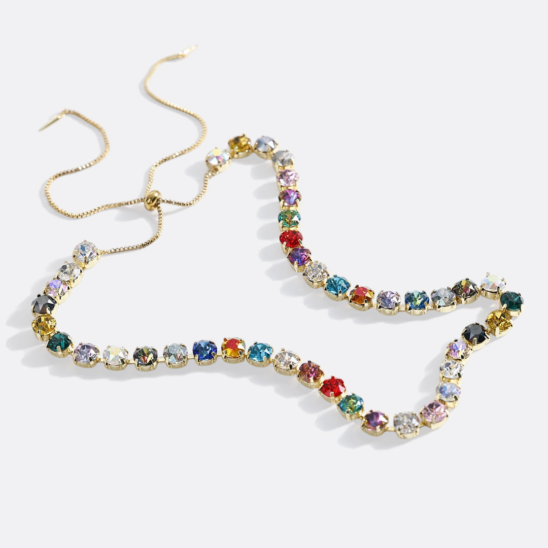 Ombré Crystal Adjustable Necklace