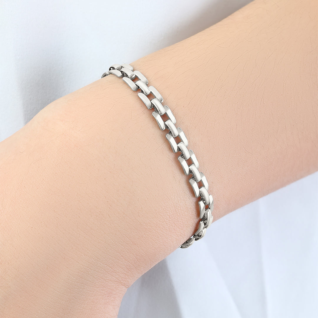 Timepiece Link Chain Bracelet