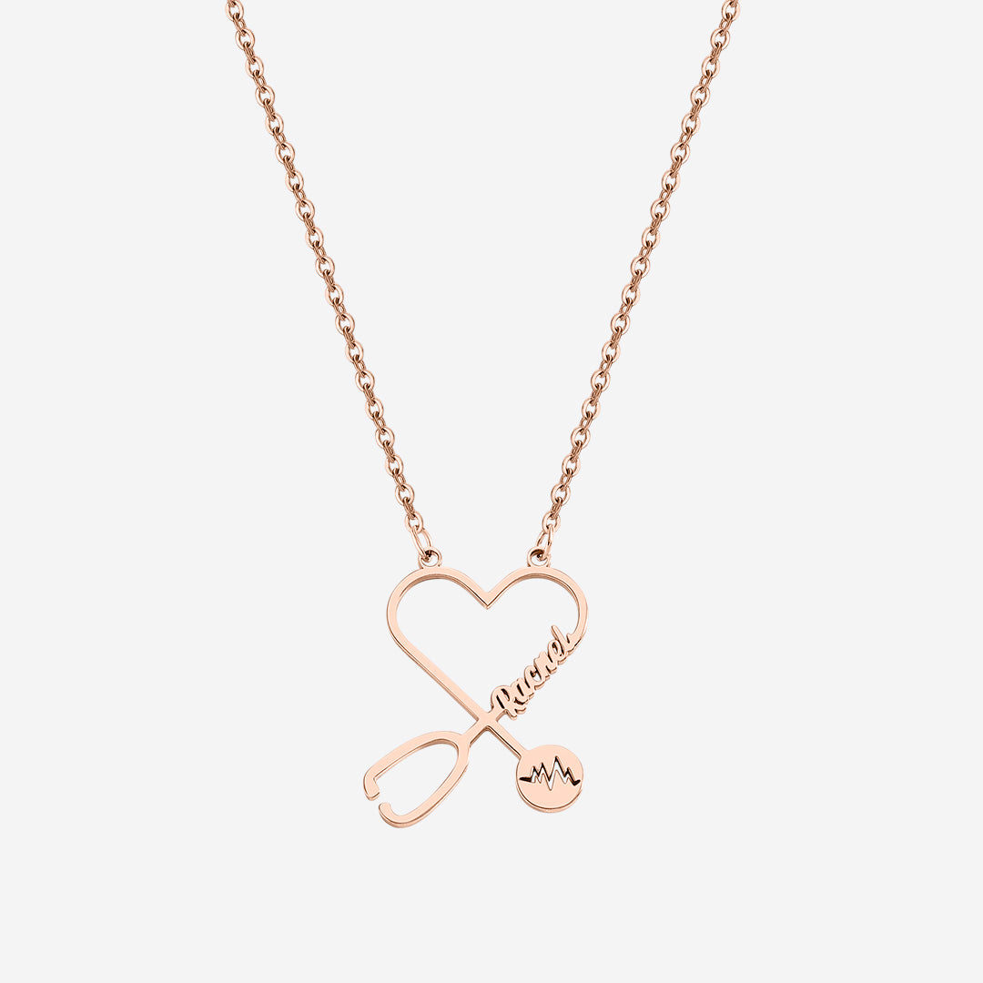 Stethosope Name Necklace