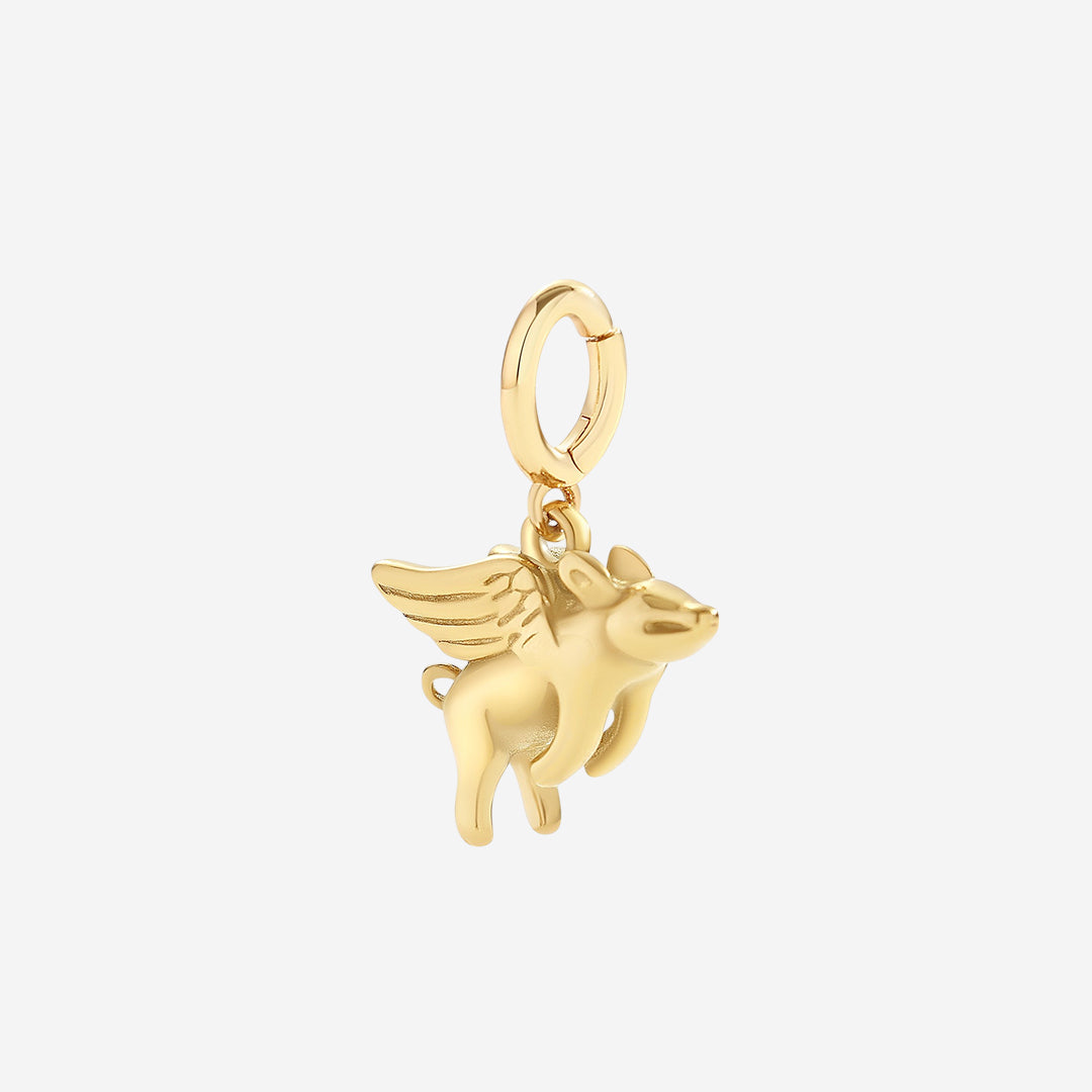 Flying Pig Charm