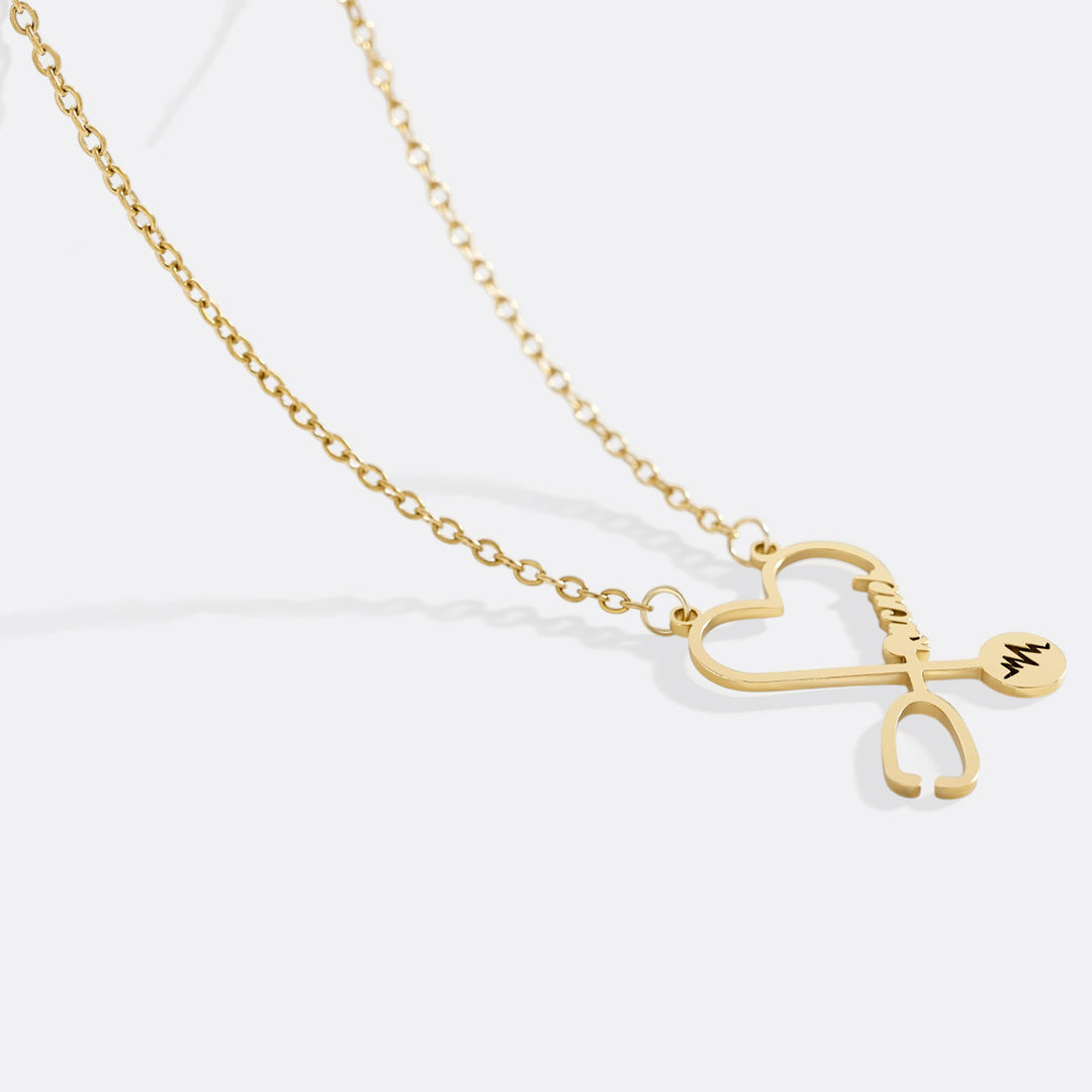 Stethosope Name Necklace