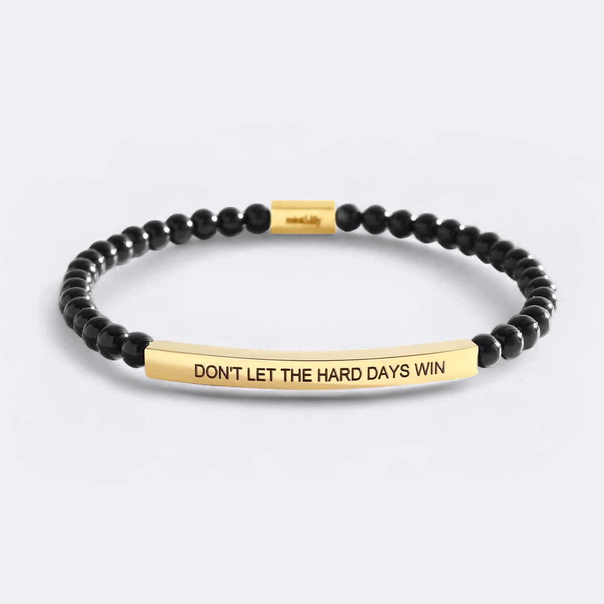 Don't Let The Hard Days Win Beaded Inspire Bracelet