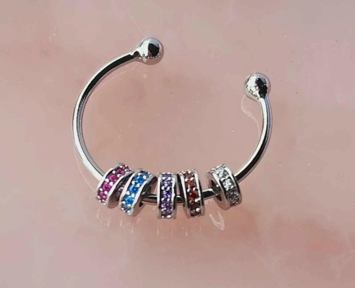 Sterling Silver Fidget Spinner Ring