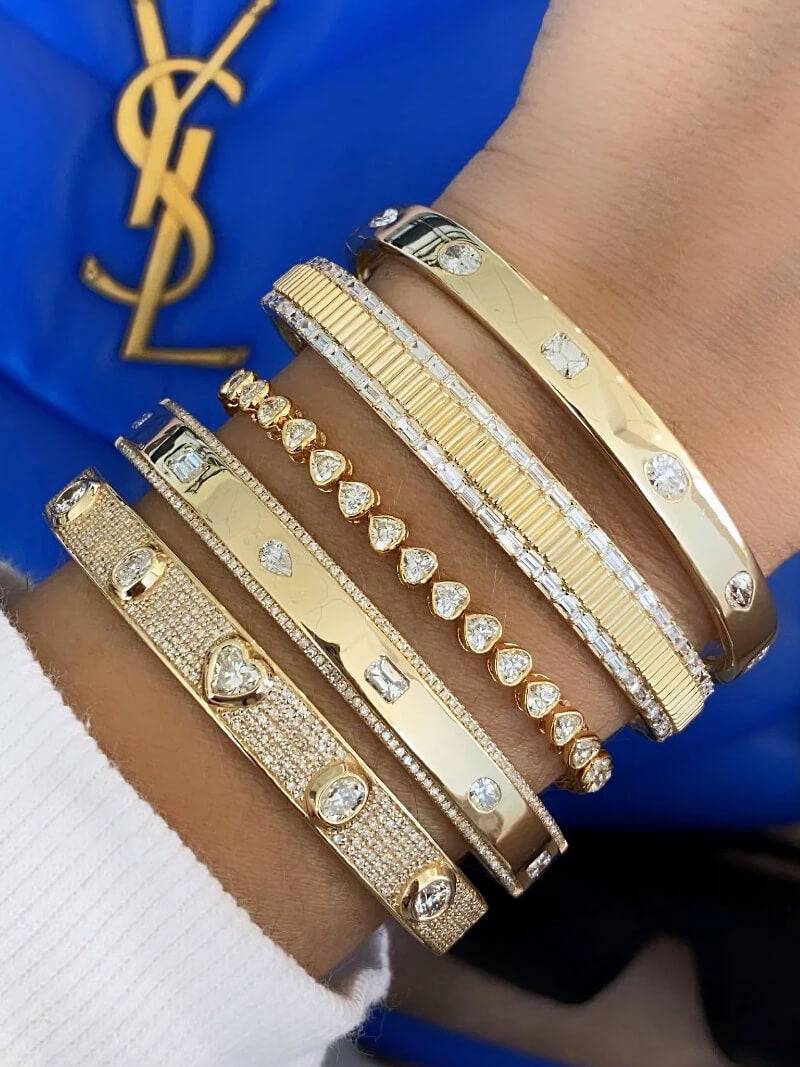 Arabella Heart-Cut Zirconia Tennis Bracelet