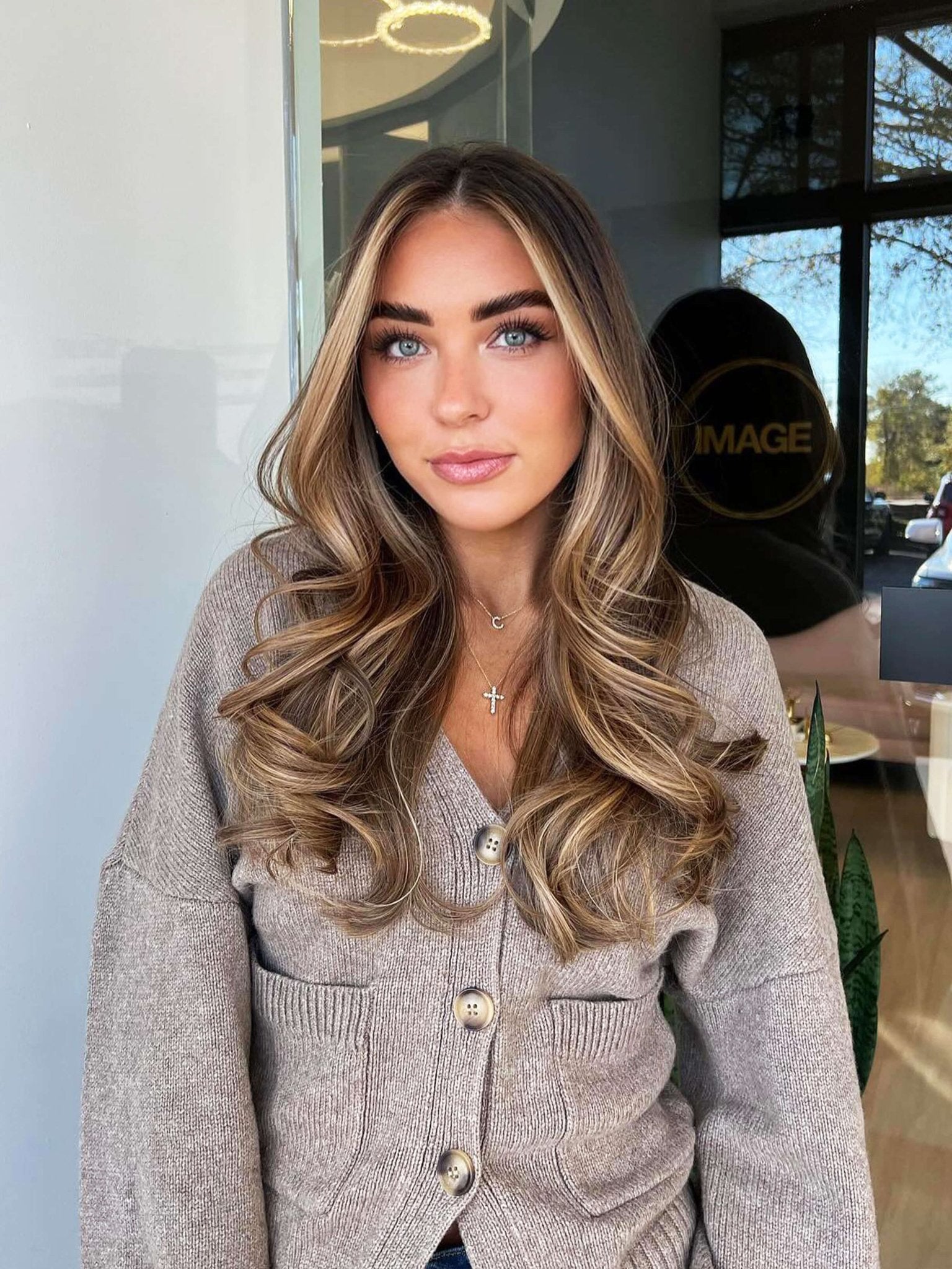 Ariadne Zirconia Cross Pendant Necklace