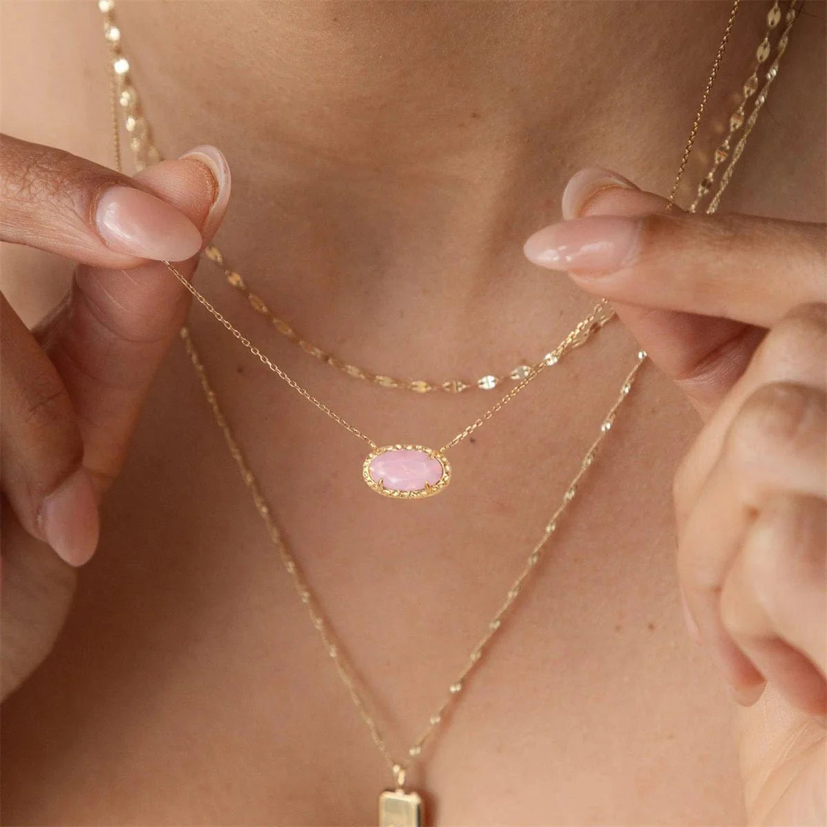 Blythe Natural Stone Necklace