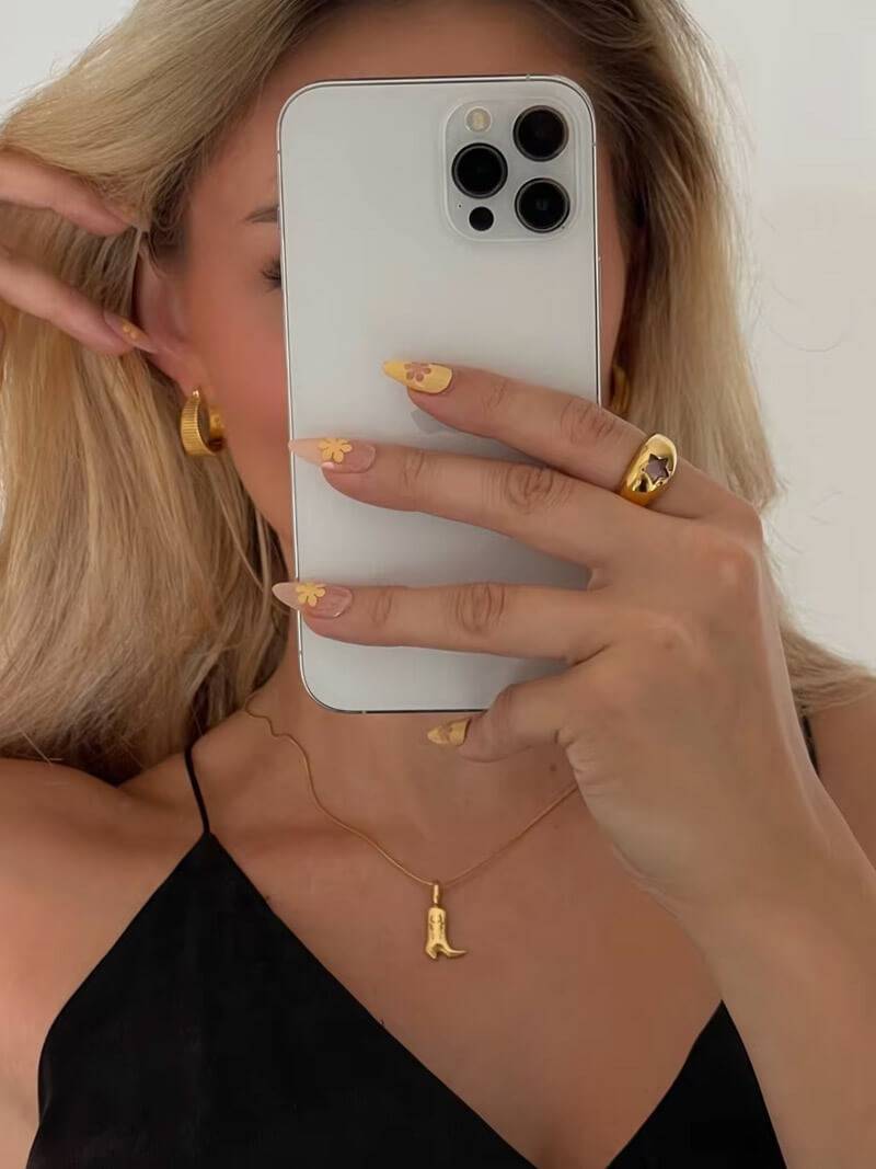 Cowboy Boot Pendant Necklace