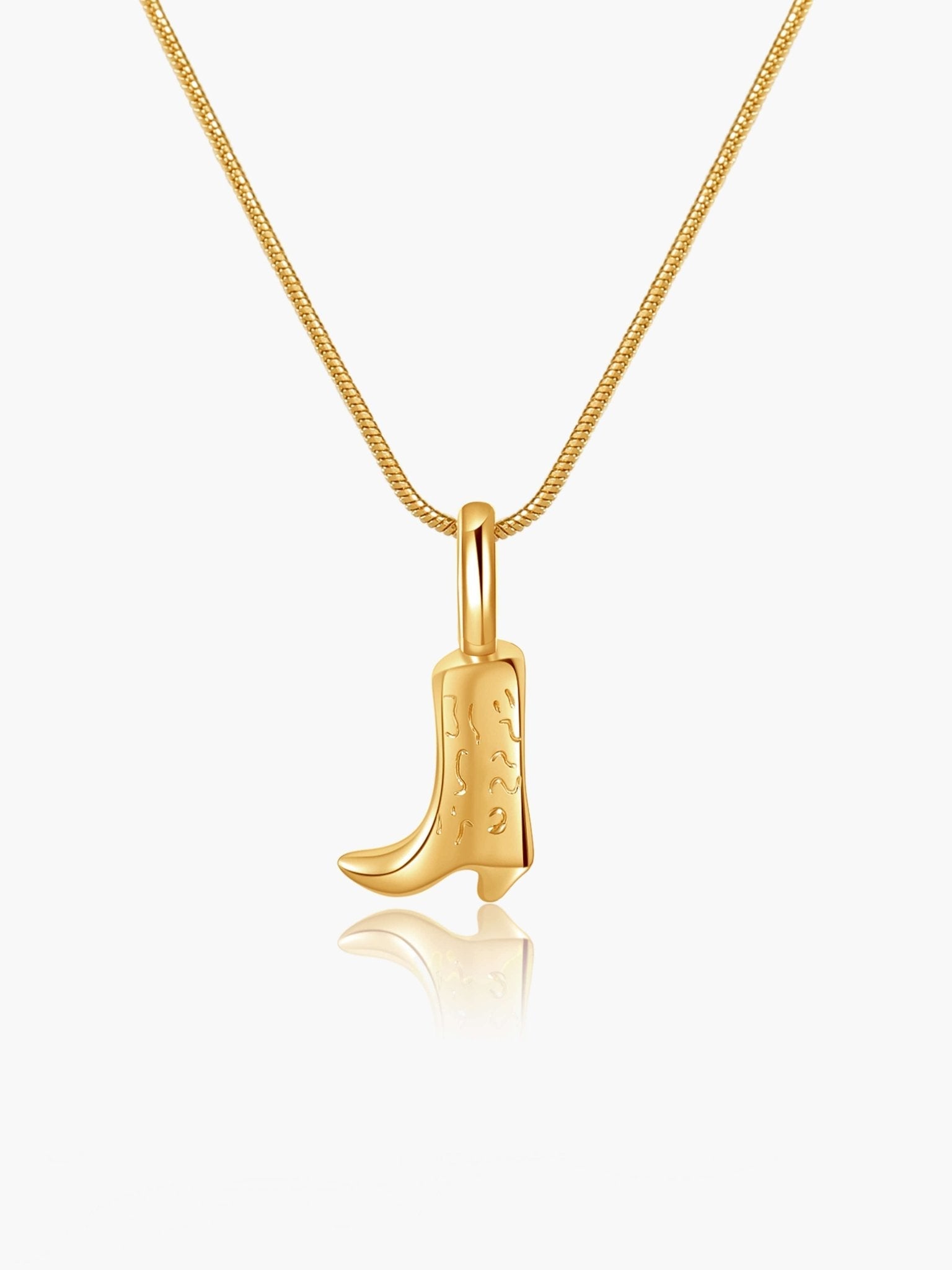 Cowboy Boot Pendant Necklace