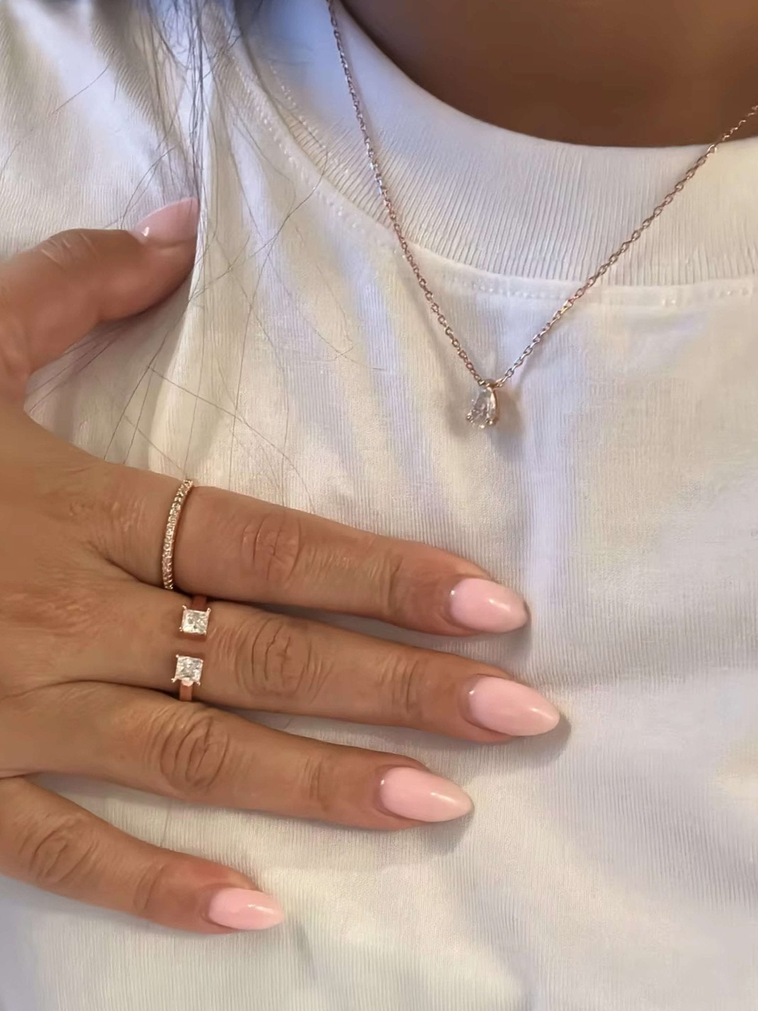 Daphne Pear Cut Zirconia Pendant Necklace