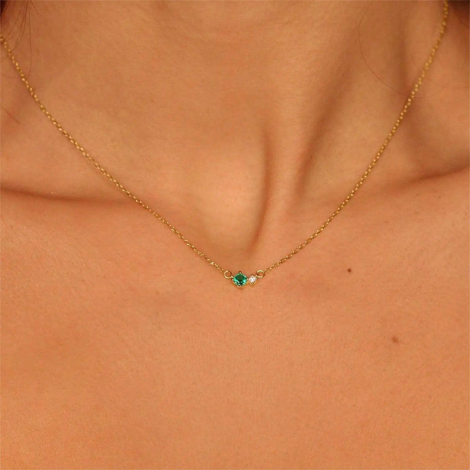 Hayley Birthstone Necklace