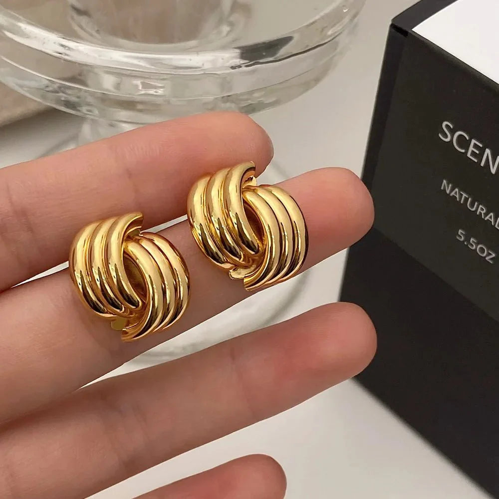 Noemi Three-Layer Earrings