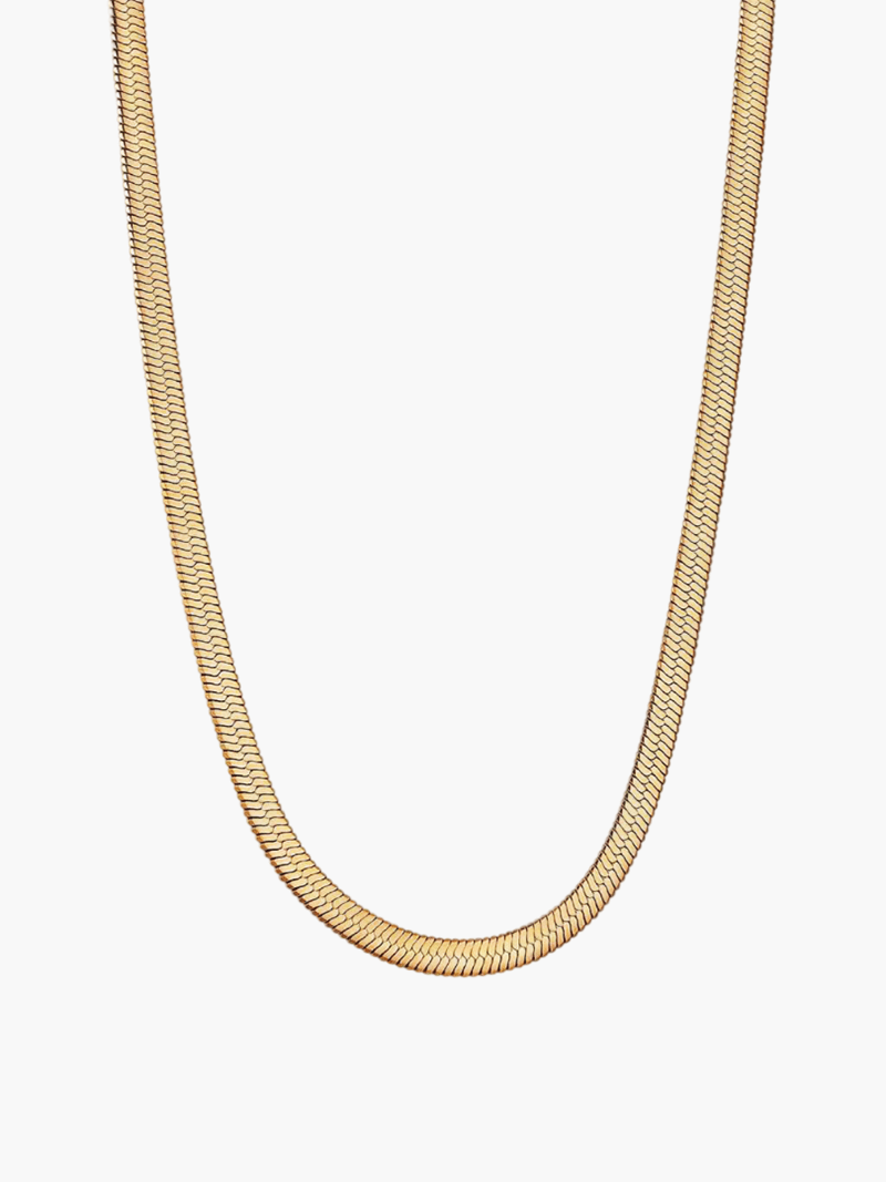 Sleek Flat Chain Necklace