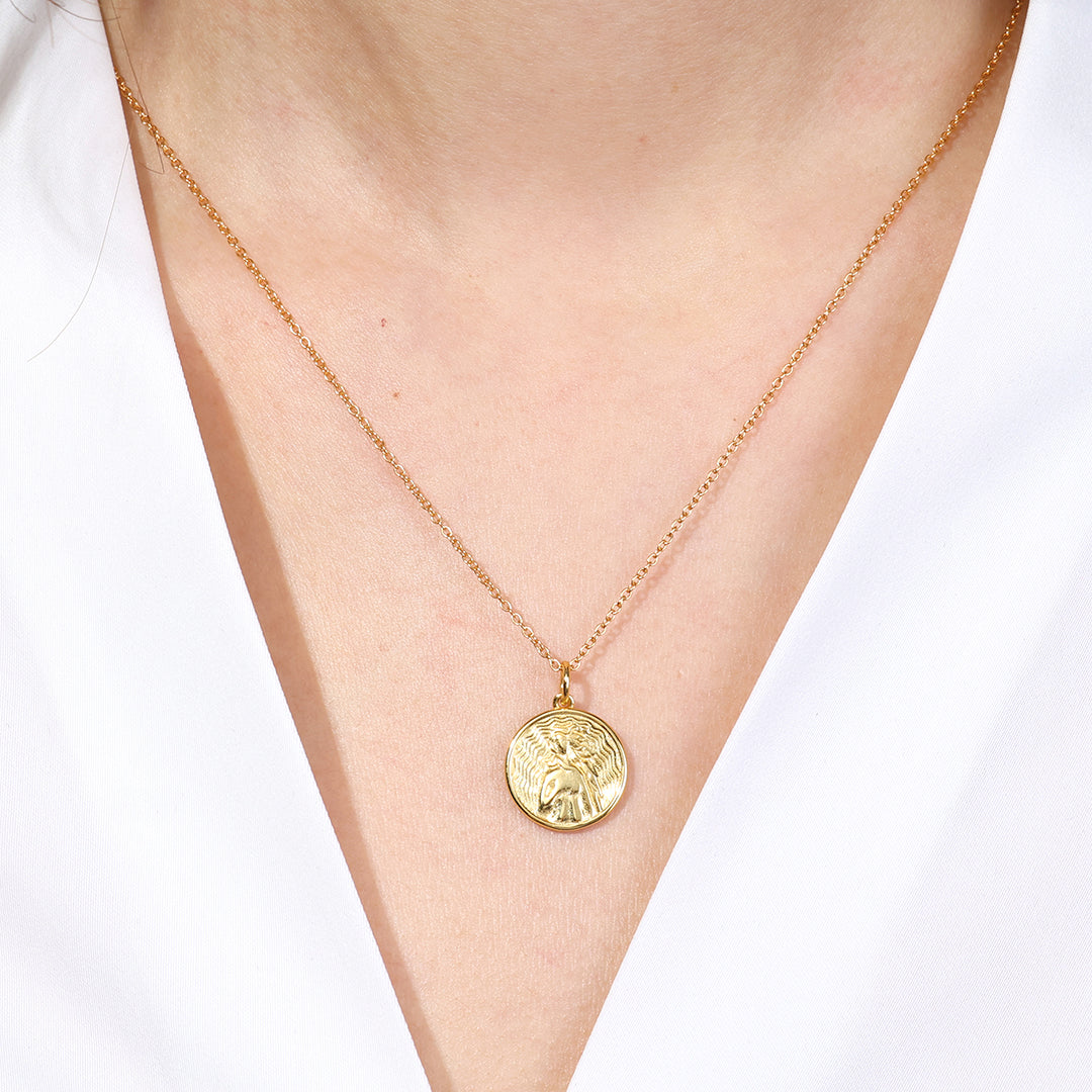 Greek Goddess Pendant Necklace