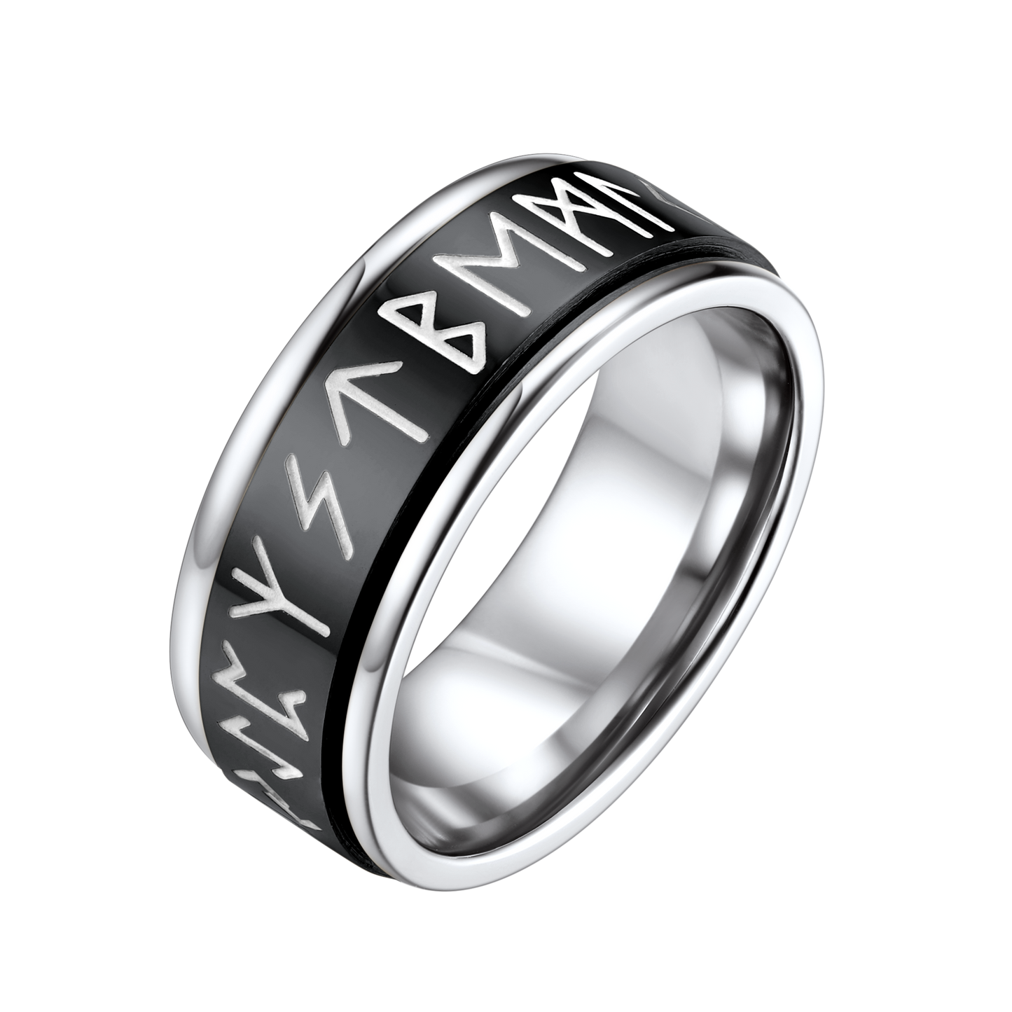 Vintage Nordic Rune Ring for Men